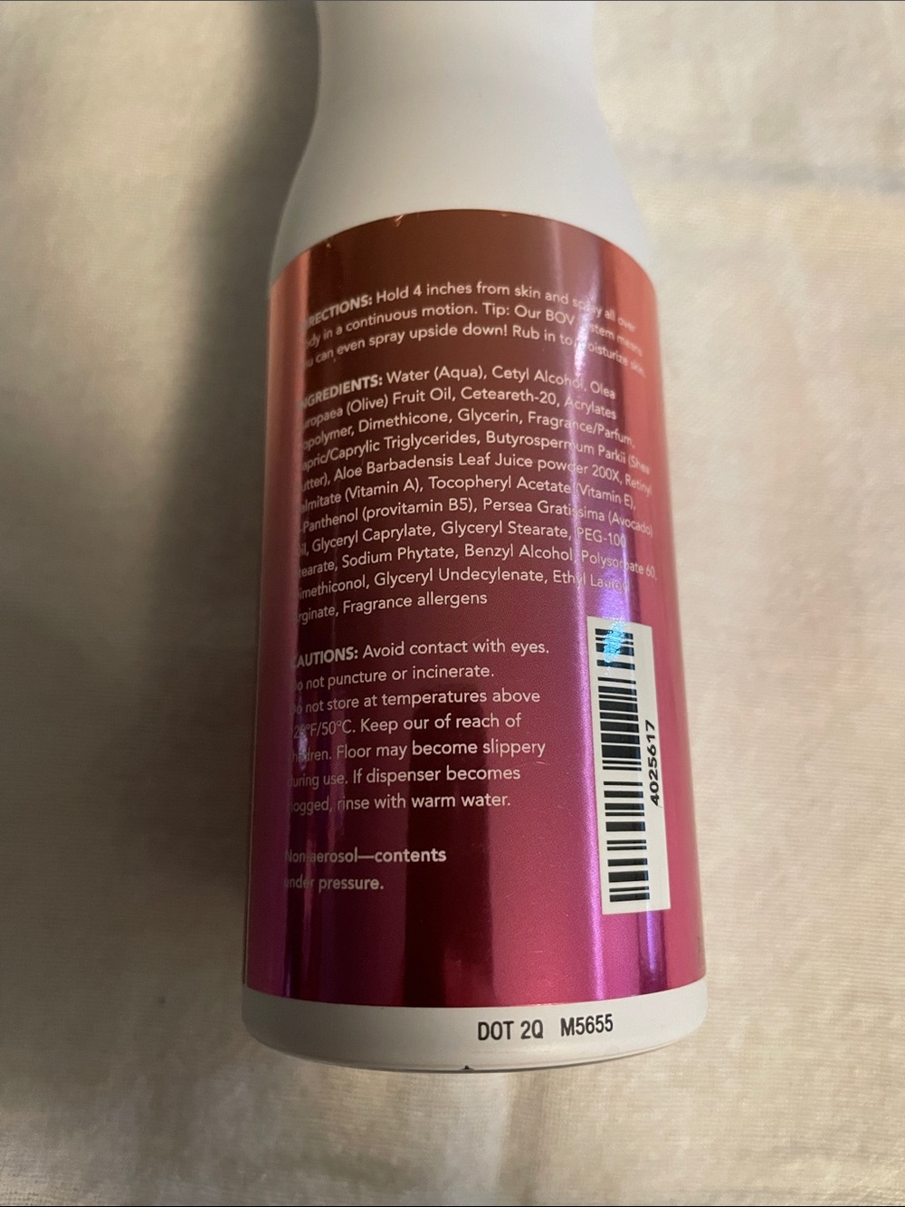 Pink Zebra Vanilla Rose Hydrating Body Lotion Spray - White & Pink - Picture 3 of 3